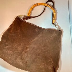 Plinio Visona Italian suede purse